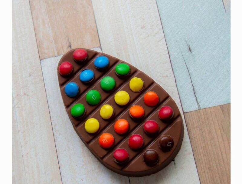 Set di stampi in plastica per cioccolato - tavoletta uovo Pop-it