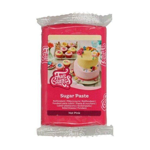 Pasta di zucchero 250 g - fucsia / hot pink