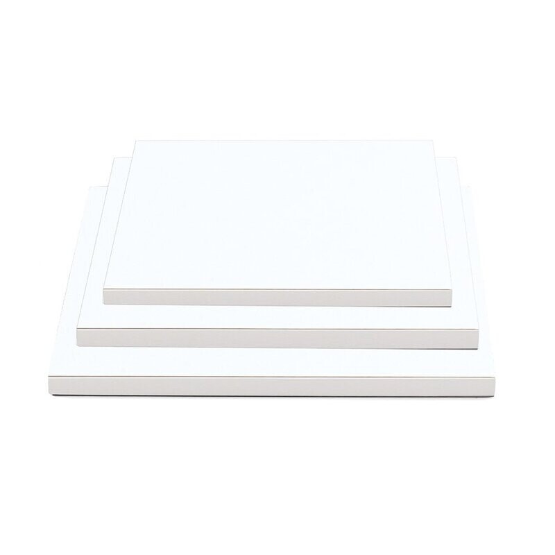 Sottotorta quadrato bianco - 20 x 20 x 1.2h cm