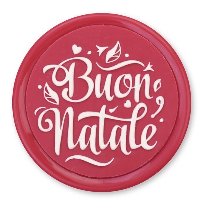 Tondo in cioccolato Buon Natale - modello 2