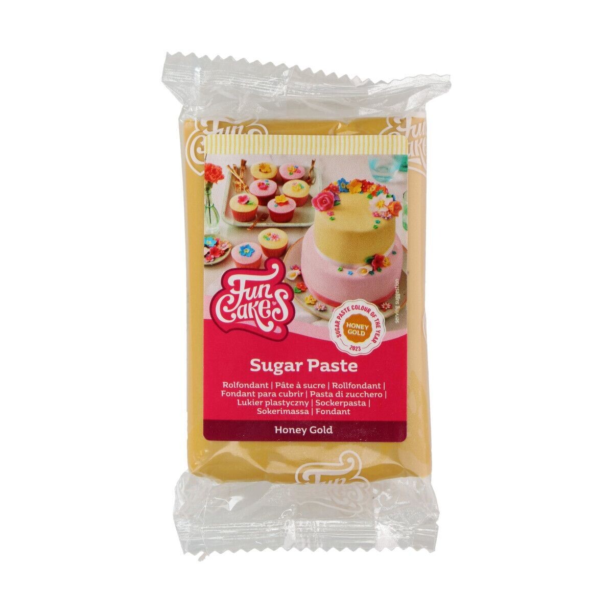 Pasta di zucchero 250 g - honey gold