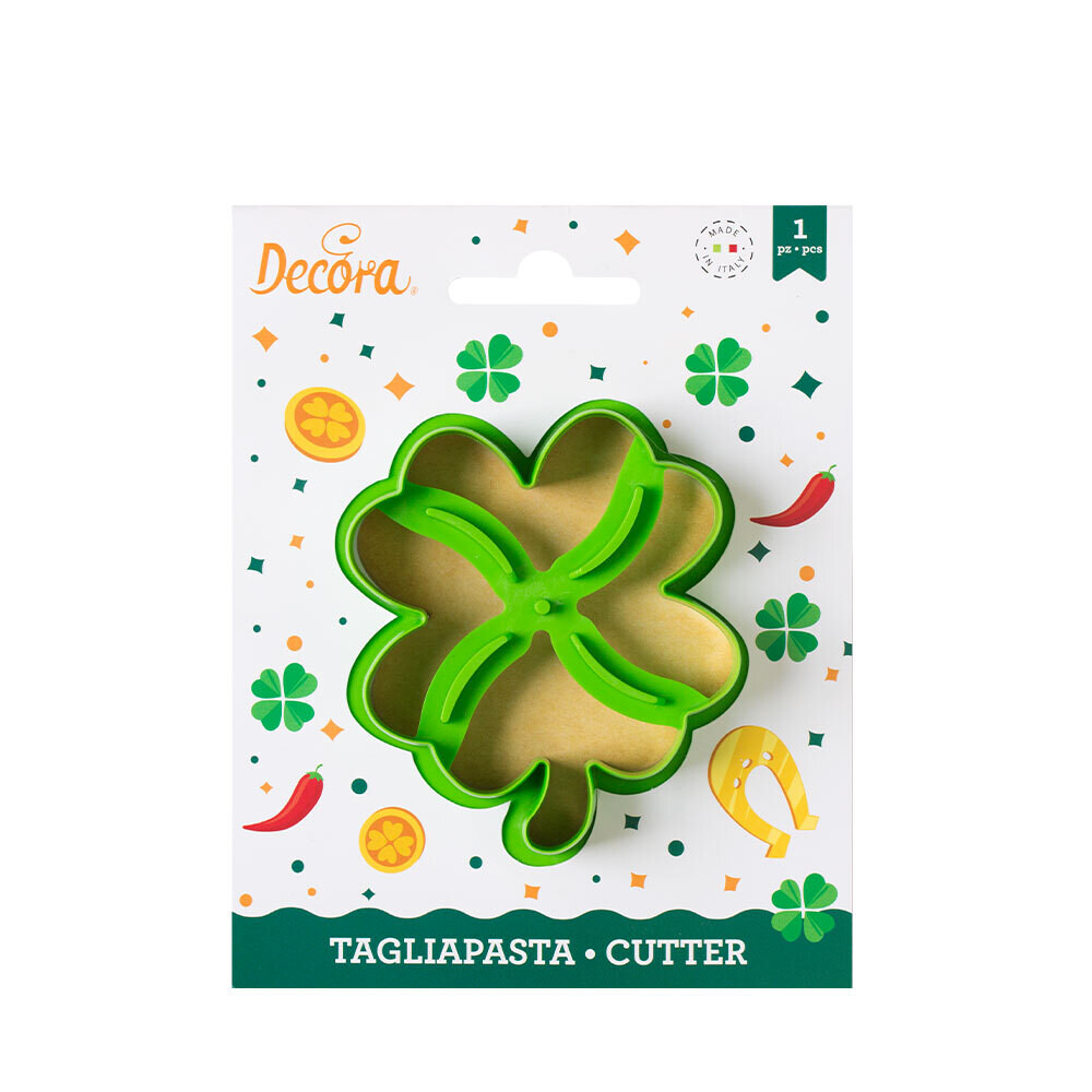 Tagliabiscotti - quadrifoglio verde