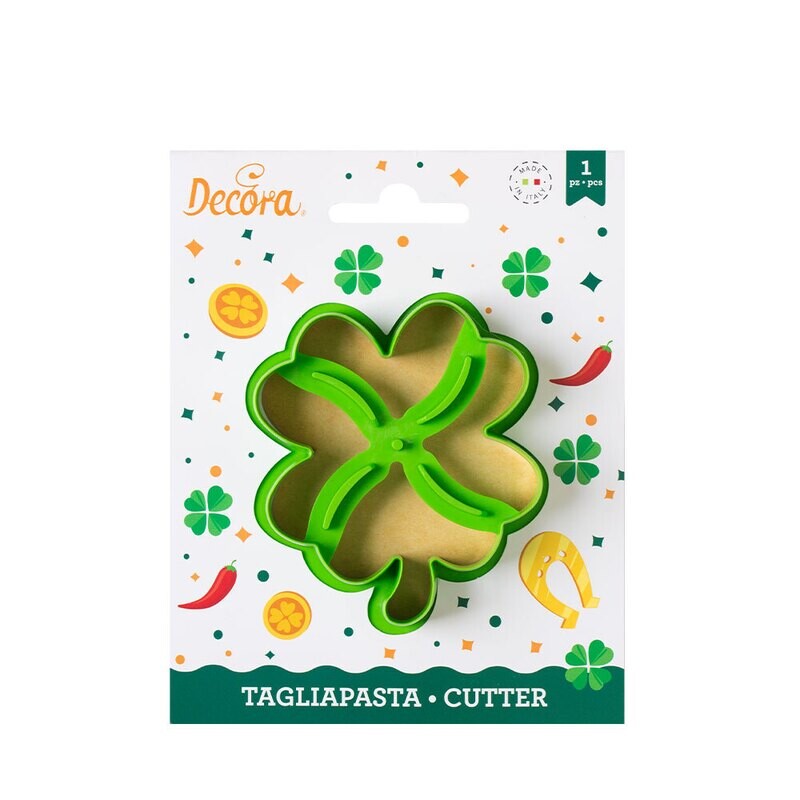 Tagliabiscotti - quadrifoglio verde