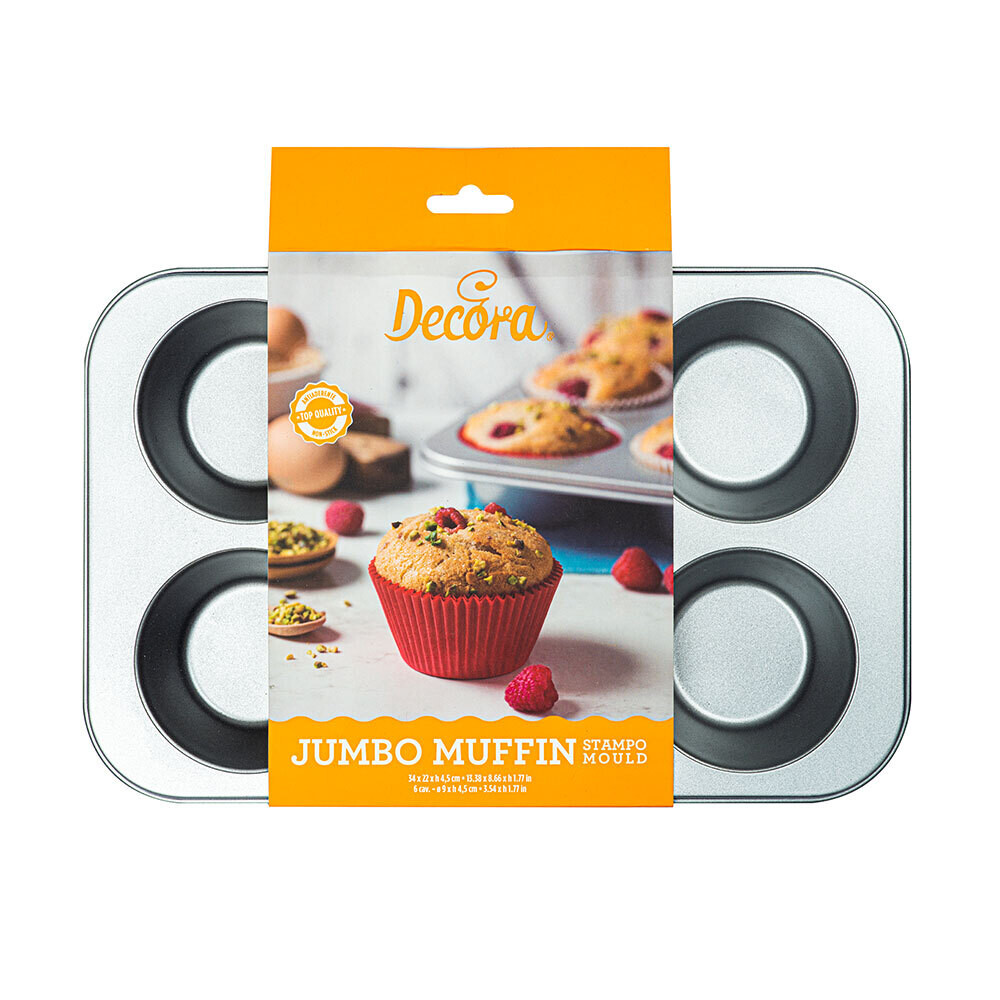 Stampo per 6 muffin - jumbo