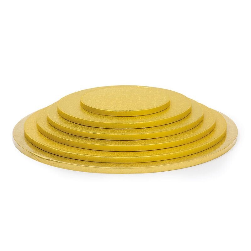 Sottotorta tondo rigido oro - 28 x 1.2 h cm