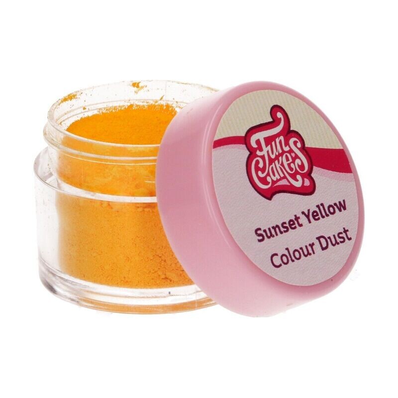 Polvere colorata edibile - giallo sunset