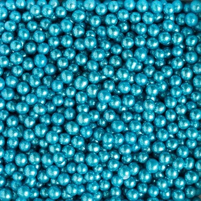 Perle di zucchero - azzurro metallizzato