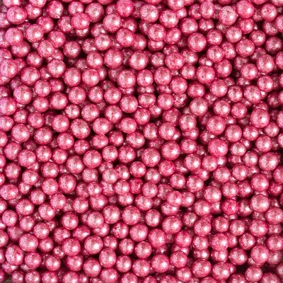 Perle di zucchero - rosa metallizzato