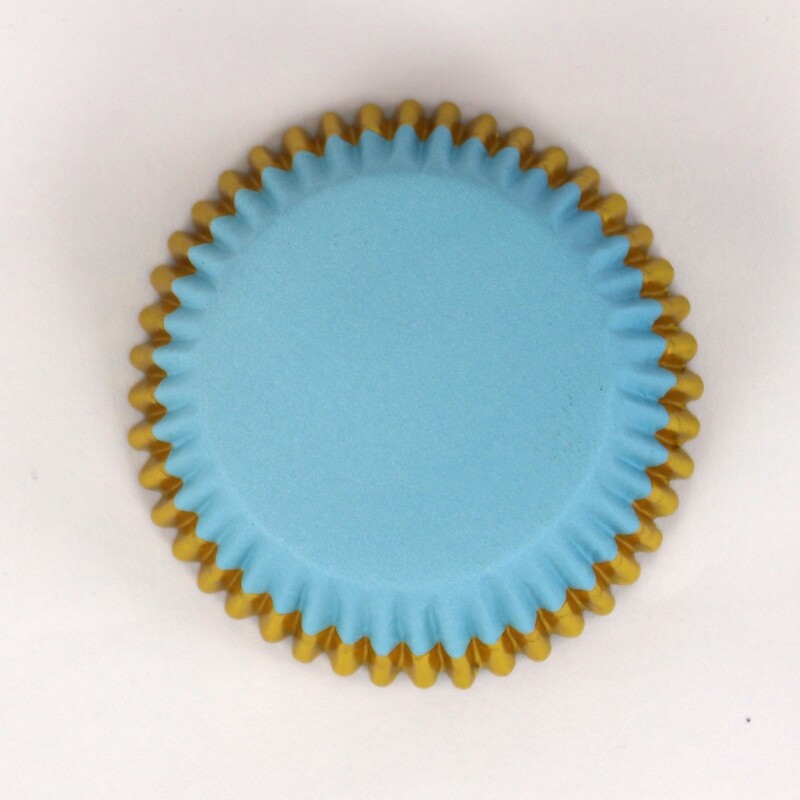 Pirottini muffin - Celeste e oro