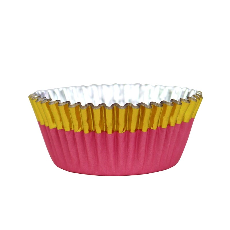 Pirottini muffin - Rosa e oro