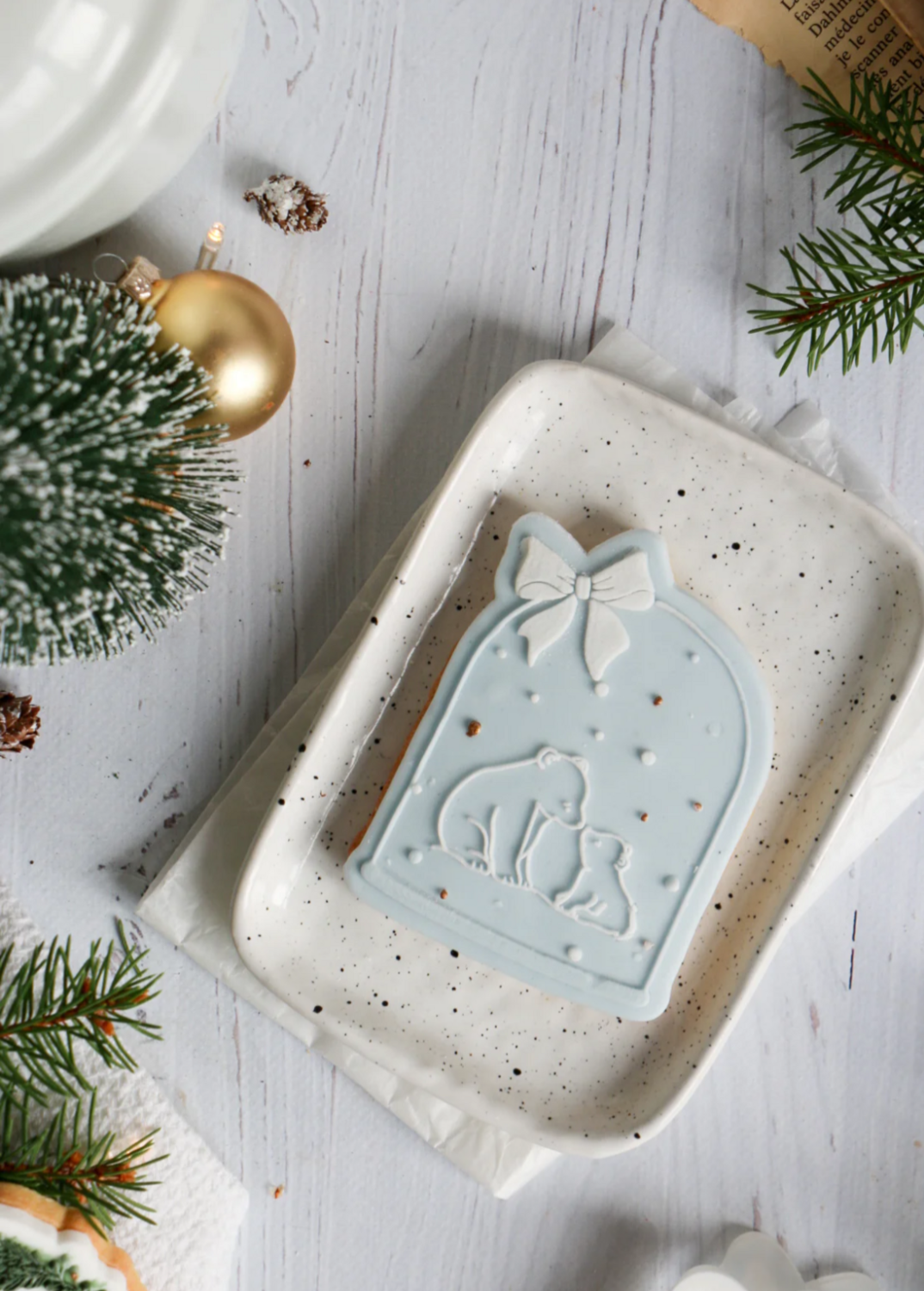 Palla di neve con orsetti Oh my cookie  - outboss + tagliapasta