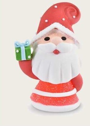 Decorazione 3D in zucchero e gelatina - Babbo Natale con pacchetto Decorazione 3D in zucchero e gelatina - Babbo Natale con pacchetto