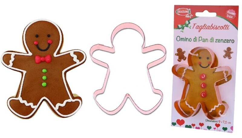 Tagliabiscotti - omino di pandizenzero 9 cm Tagliabiscotti - omino di pandizenzero 9 cm
