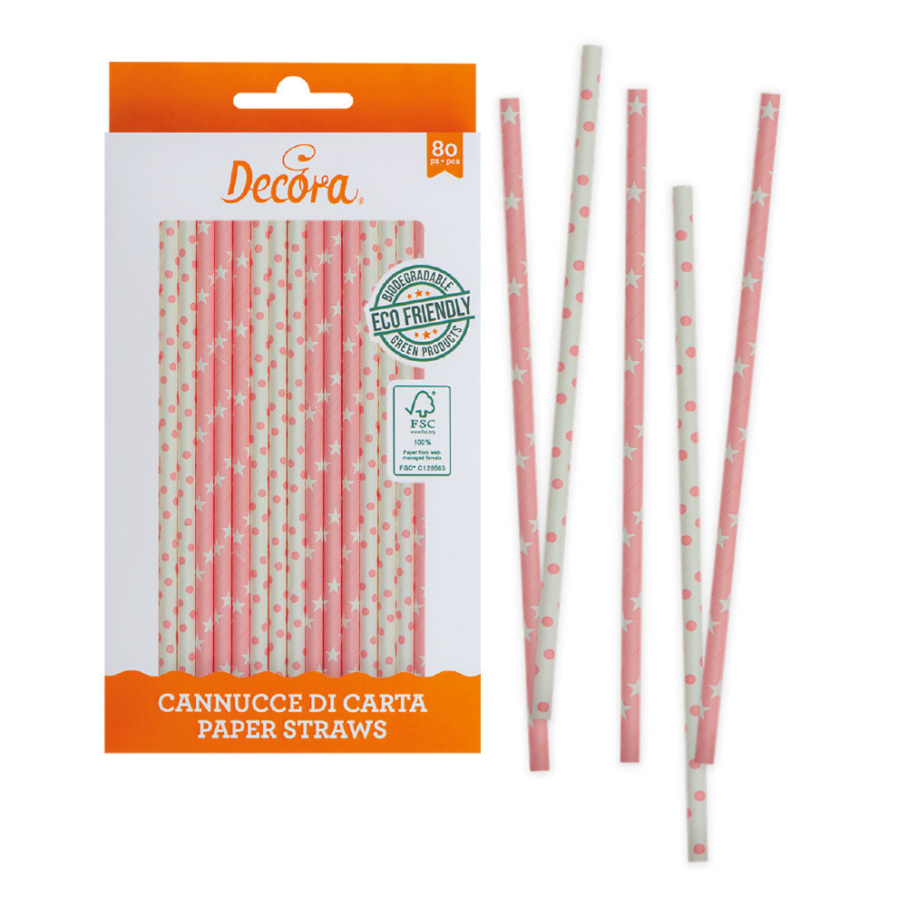 Cannucce - rosa e bianco