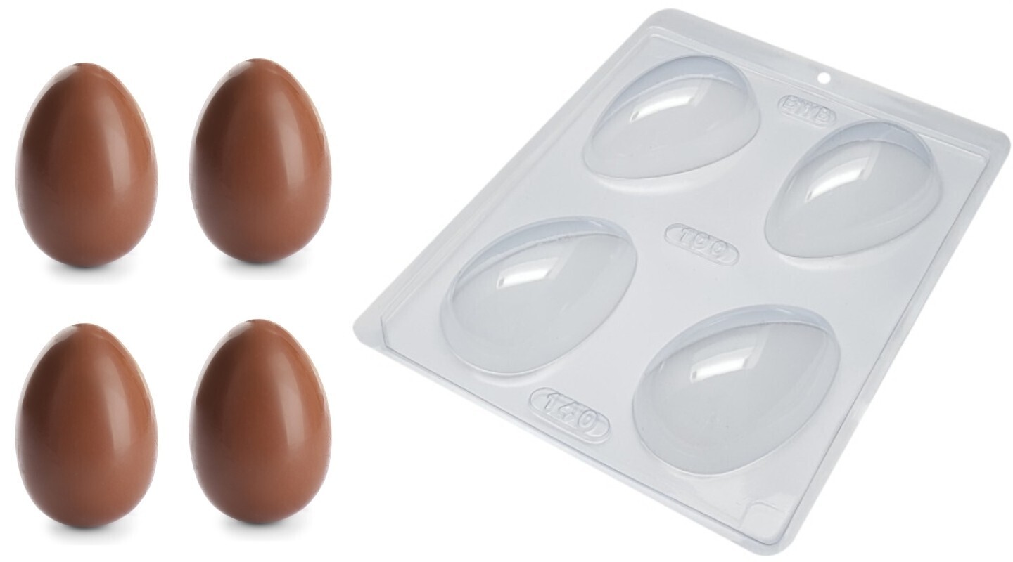 Stampo in plastica per cioccolato - uovo 100g