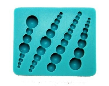Stampo per fondant e pasta di gomma - quadrato di perle