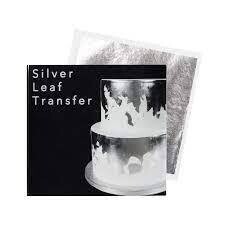 Foglio d'argento alimentare singolo