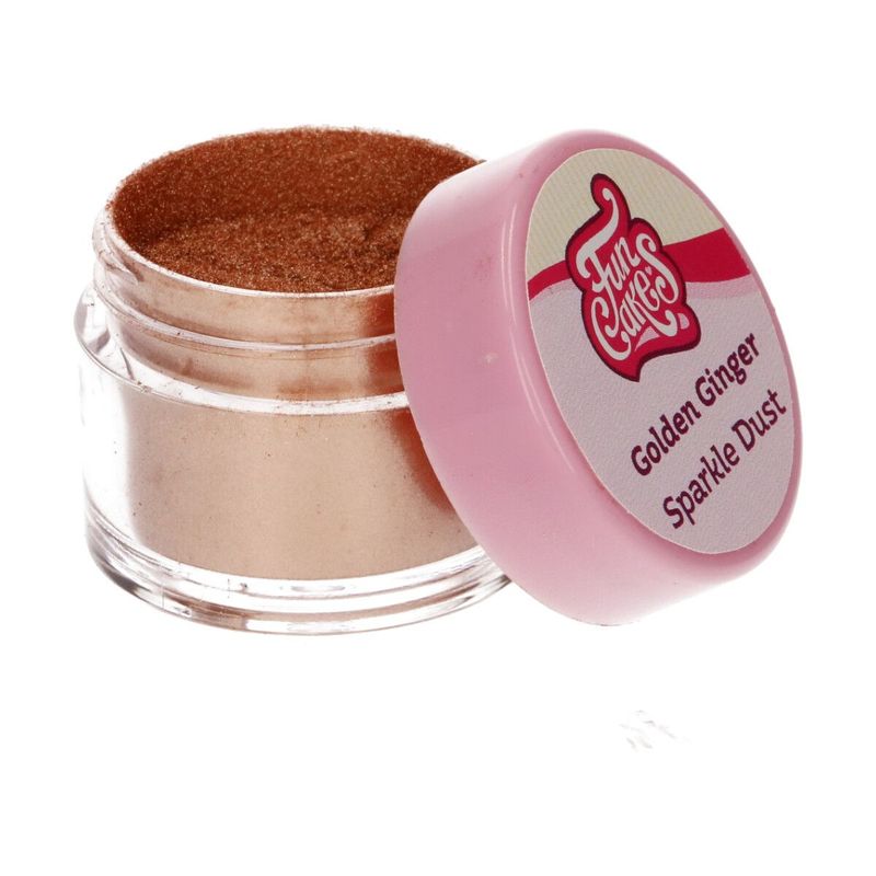 Polvere colorata edibile - oro glitter / golden ginger