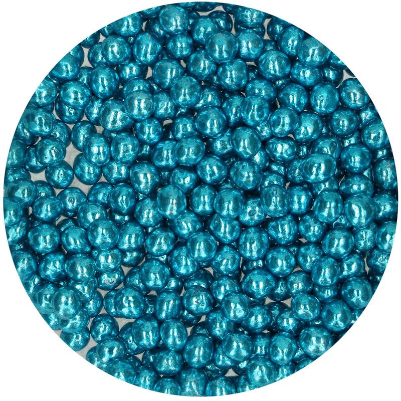 Perle di zucchero - azzurro metallizzato