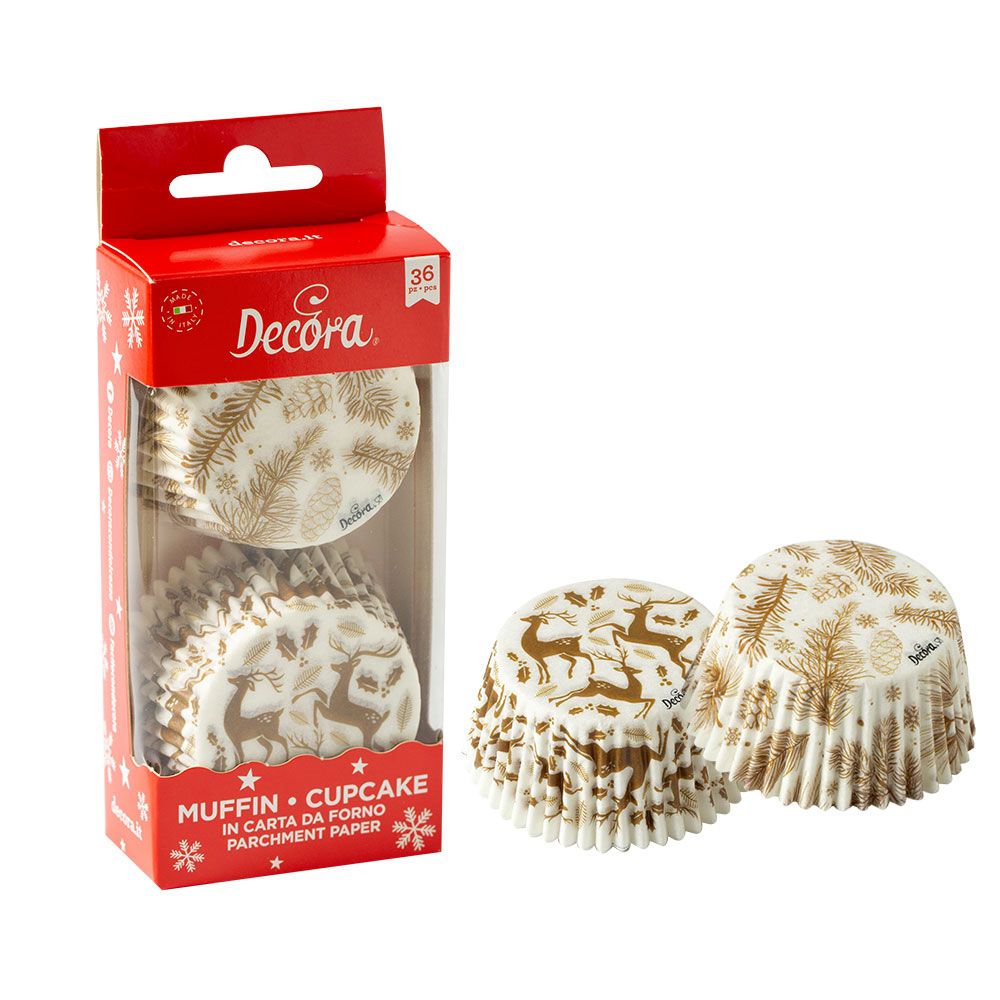 Pirottini muffin - Gold elegant