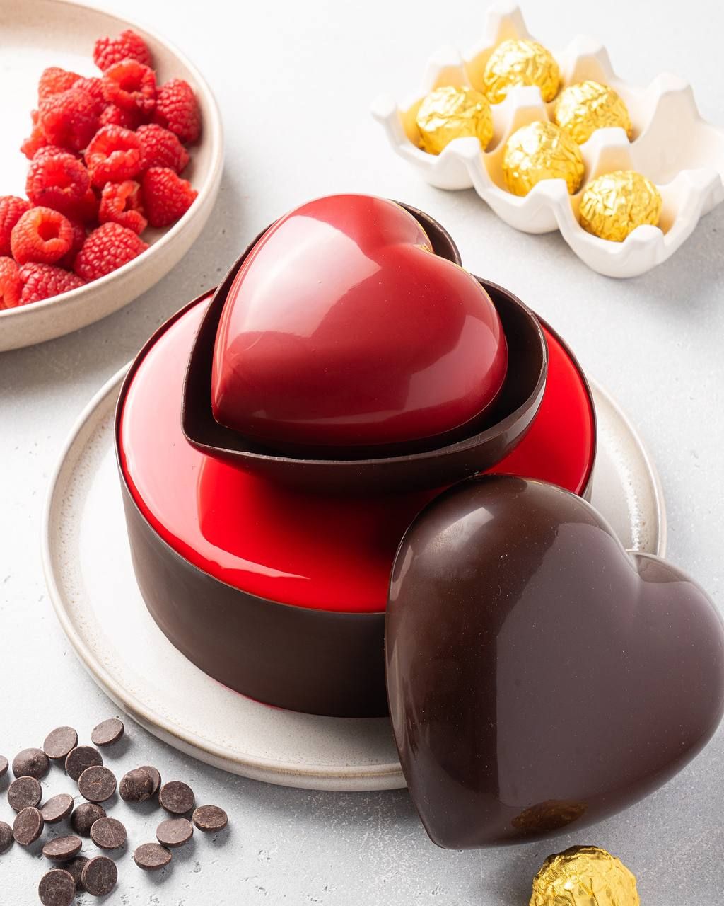 Stampo in plastica per cioccolato - Secret love