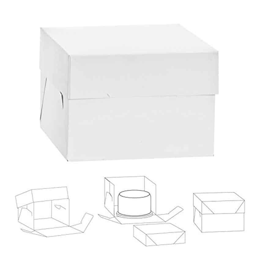 Scatola per torta - 30,5 x 30,5 x 15 h cm