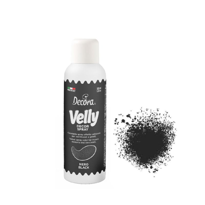 Colorante spray effetto velluto - nero 100 ml