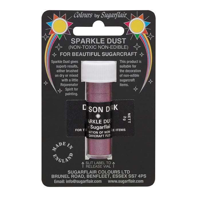 Polvere colorata edibile - viola metallizato