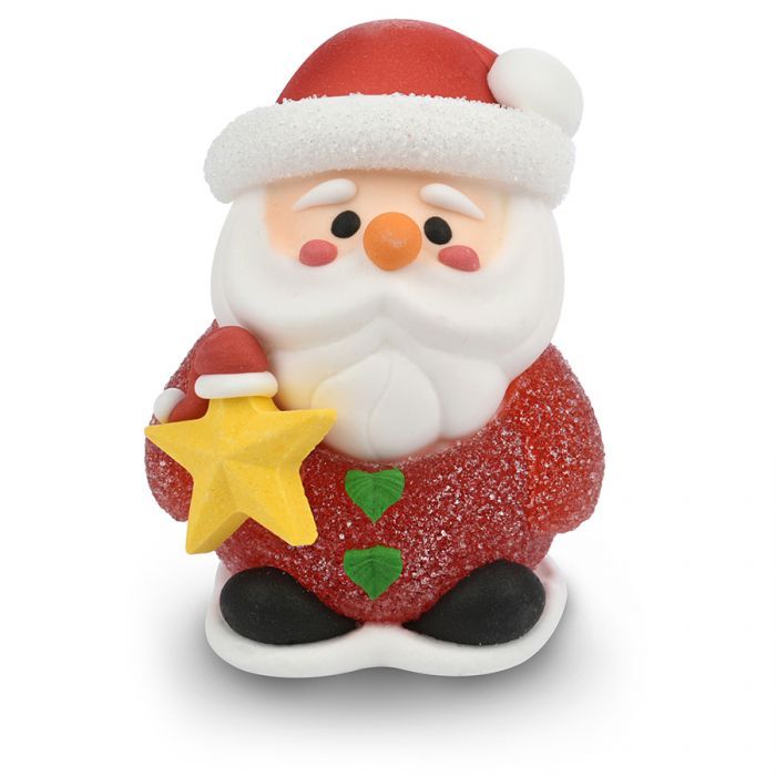 Decorazione 3D in zucchero e gelatina - Babbo Natale 1 Decorazione 3D in zucchero e gelatina - Babbo Natale 1
