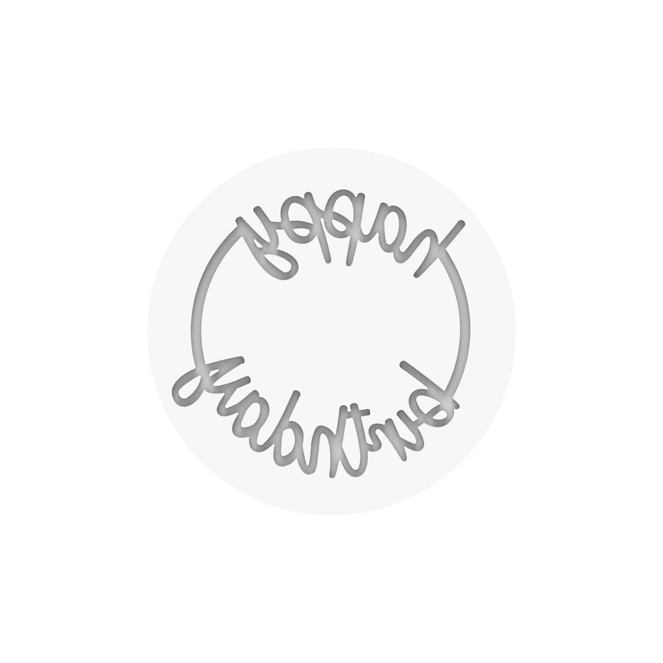 Stampo in silicone - Decor Happy Birthday