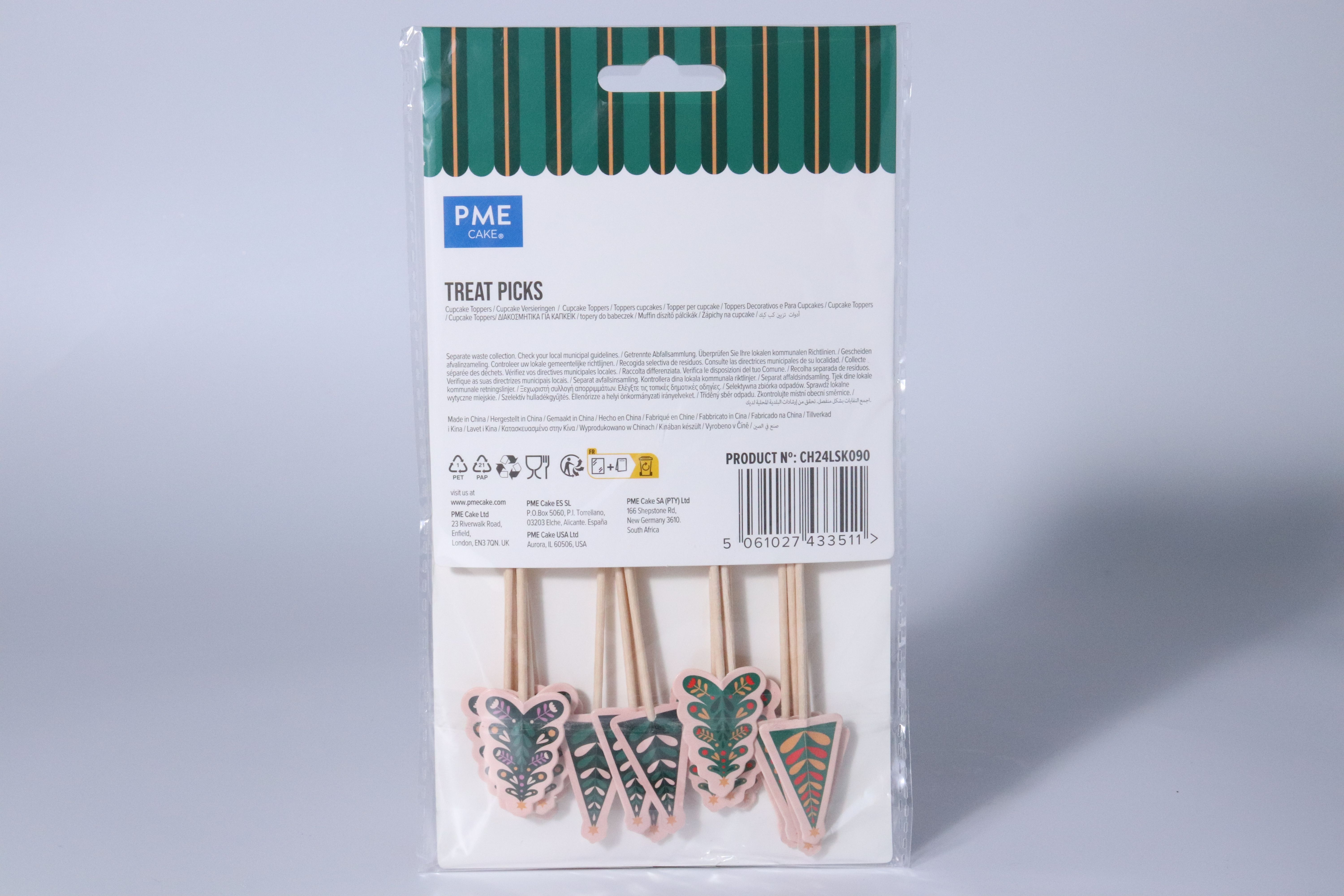 Decorazione in carta con pick - Abeti