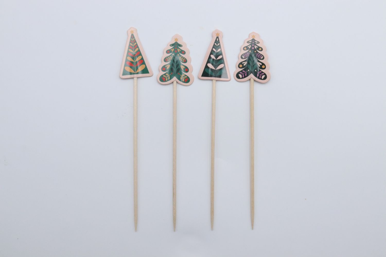 Decorazione in carta con pick - Abeti