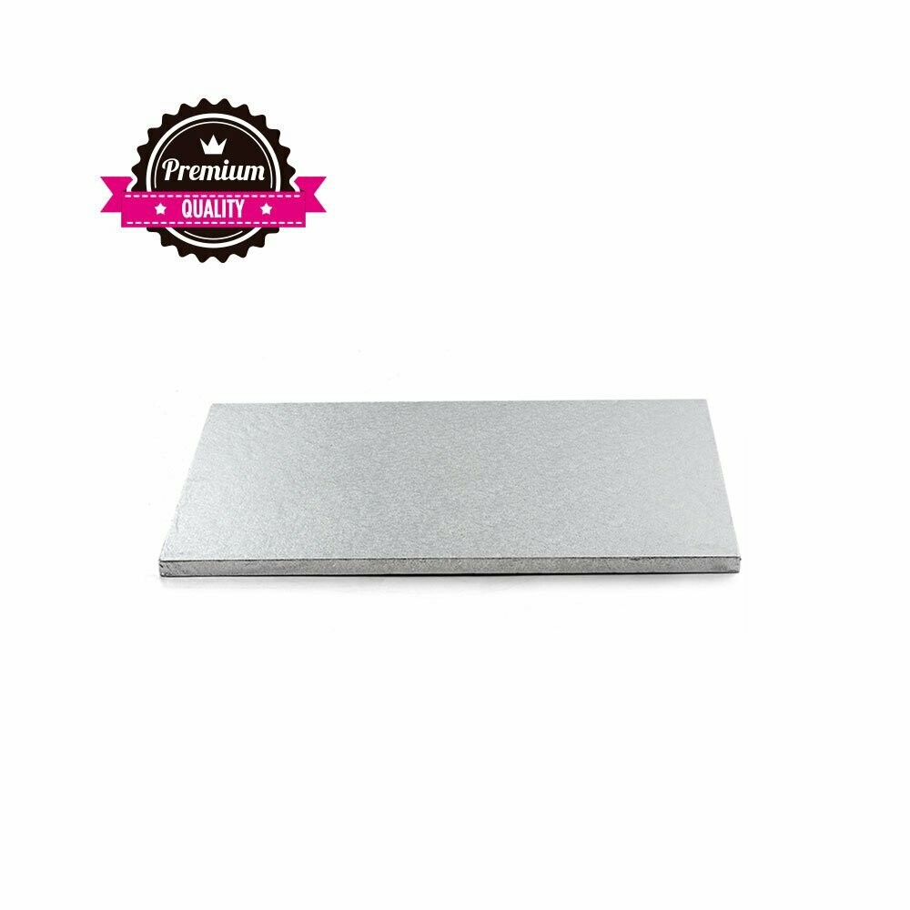 Sottotorta quadrato argentato - 45 x 45 x 1.2h  cm