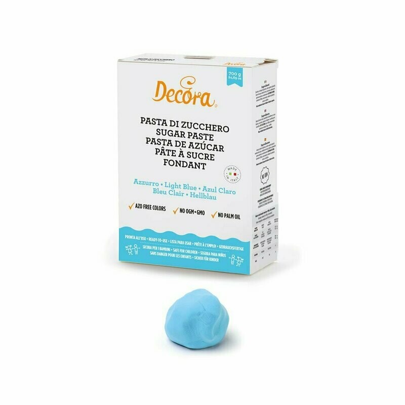 Pasta di zucchero 700 g - azzurro Pasta di zucchero 700 g - azzurro