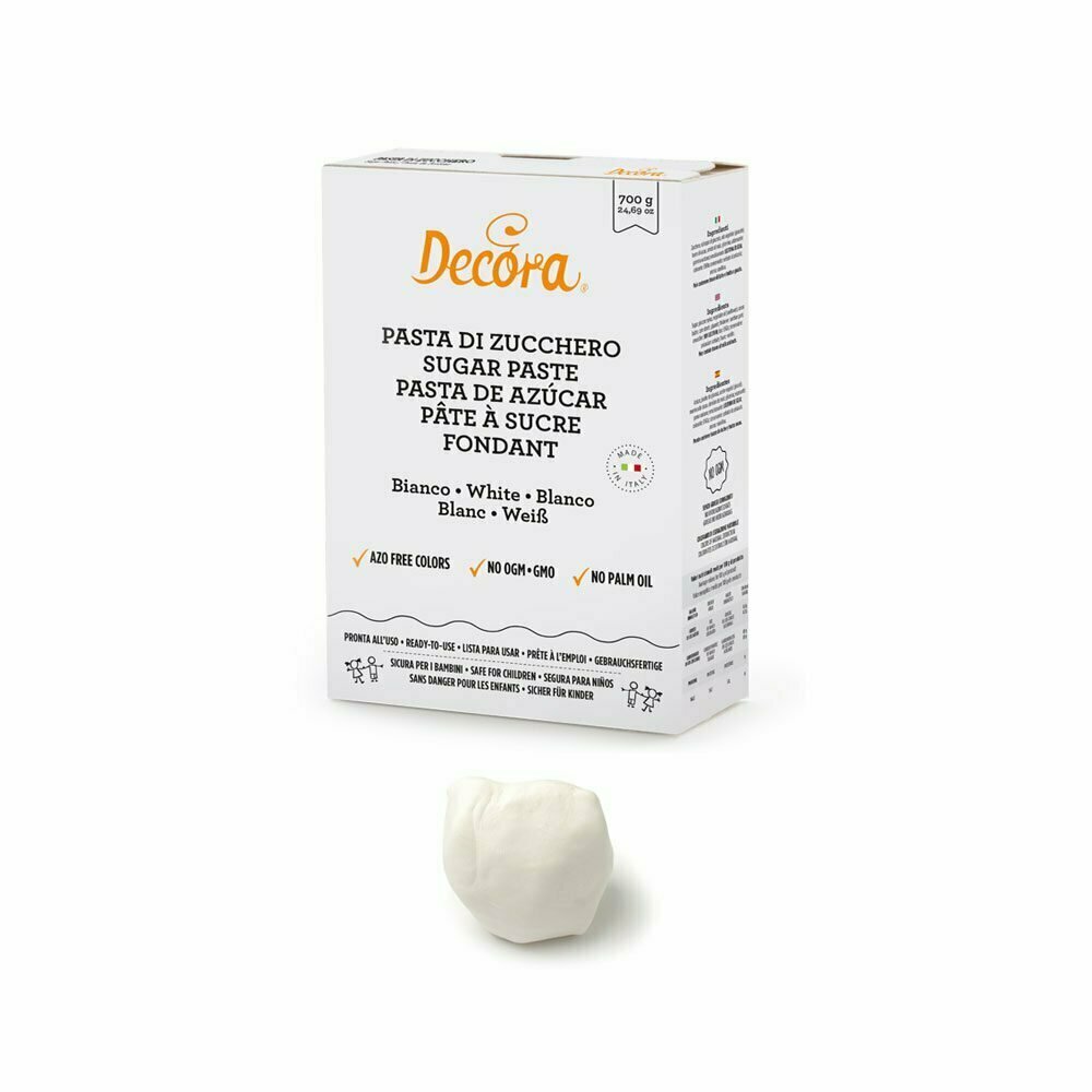 Pasta di zucchero 700 g - bianco Pasta di zucchero 700 g - bianco