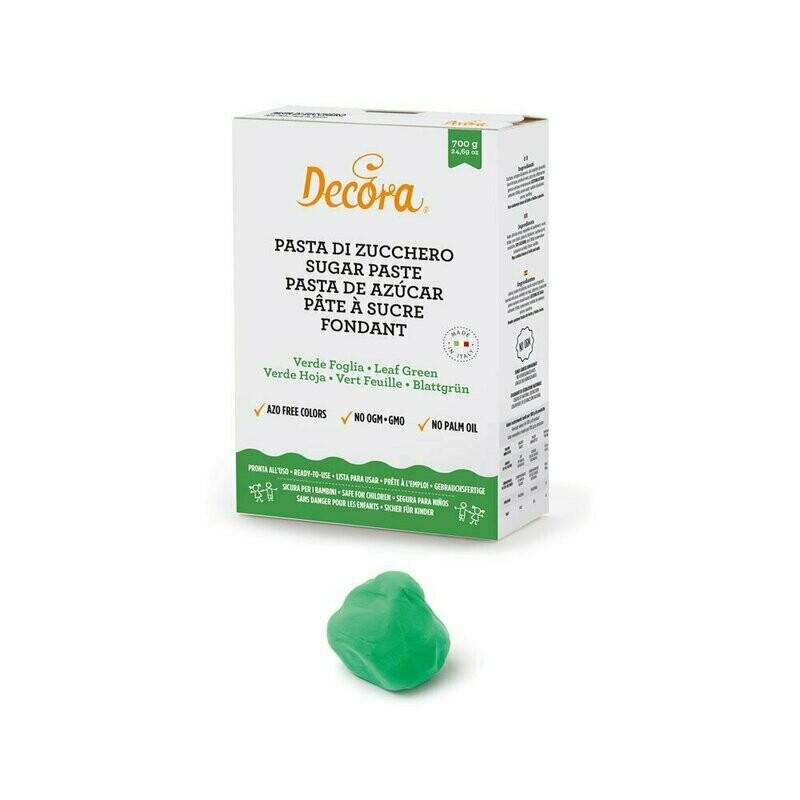 Pasta di zucchero 700 g - verde Pasta di zucchero 700 g - verde