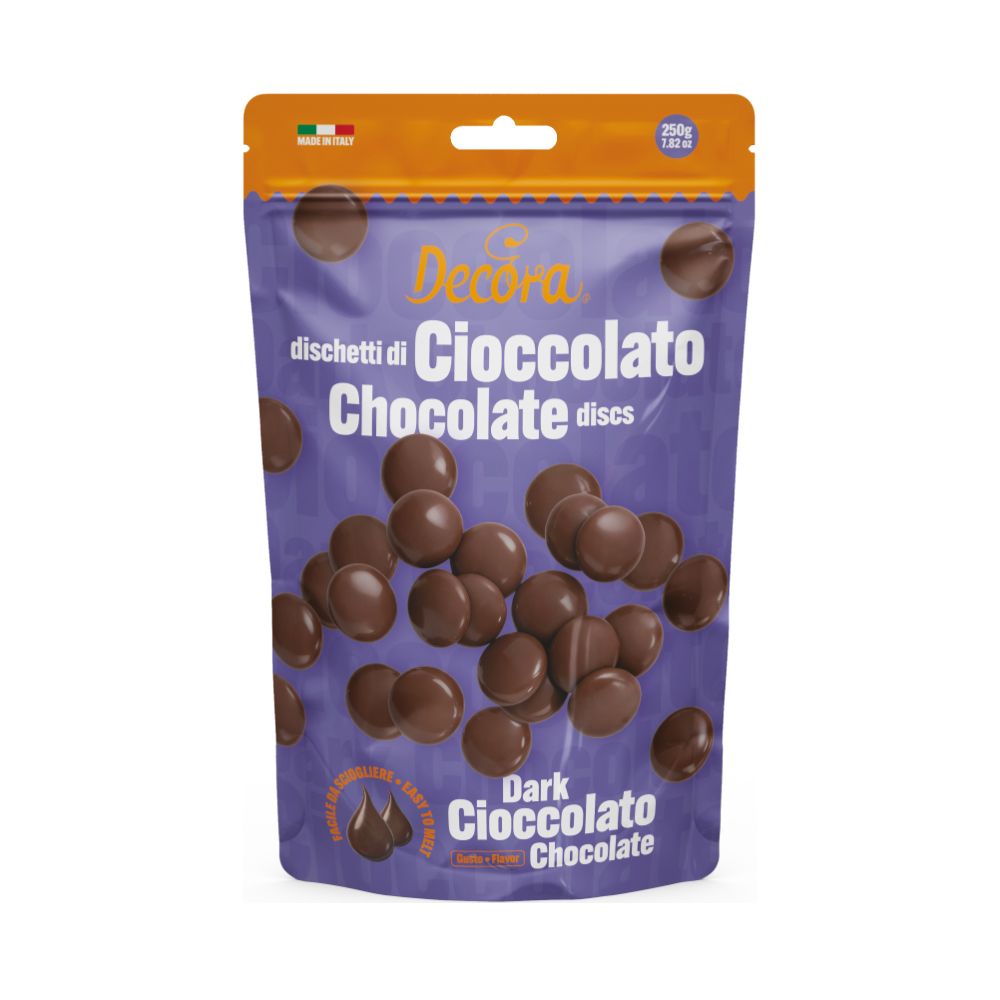 Cioccolato in dischetti 250 g - fondente 62% Cioccolato in dischetti 250 g - fondente 62%