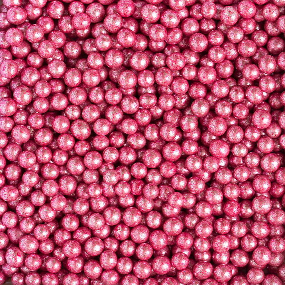 Perle di zucchero - rosa metallizzato Perle di zucchero - rosa metallizzato