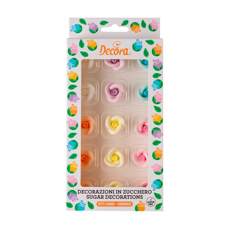 Rose in zucchero piccole - sfumate Rose in zucchero piccole - sfumate