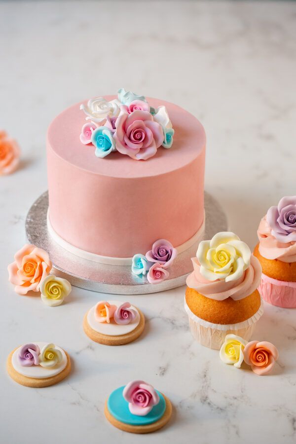 Rose in zucchero piccole - sfumate