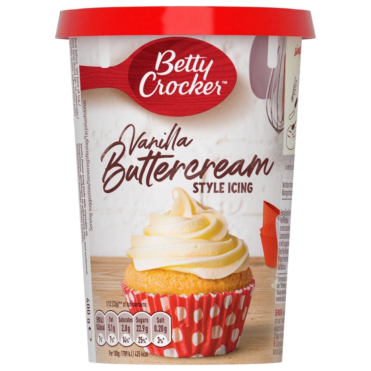 Crema al burro già pronta - 400g Crema al burro già pronta - 400g