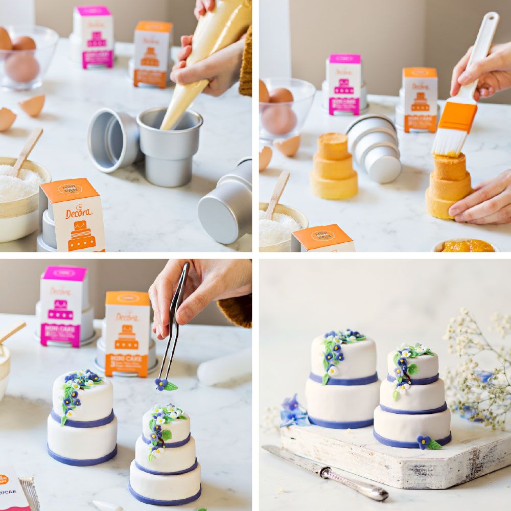 Stampo mini wedding cake - 2 piani