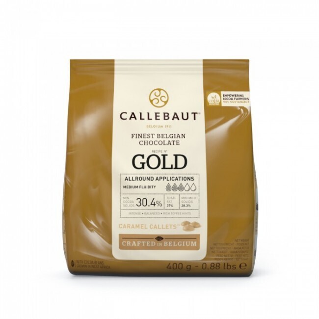 Cioccolato da copertura in gocce 400g - Gold / caramello