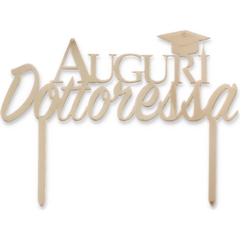 Decorazione in plexiglass - Auguri Dottoressa