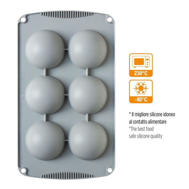 Stampo in silicone - Semisfera 7 cm