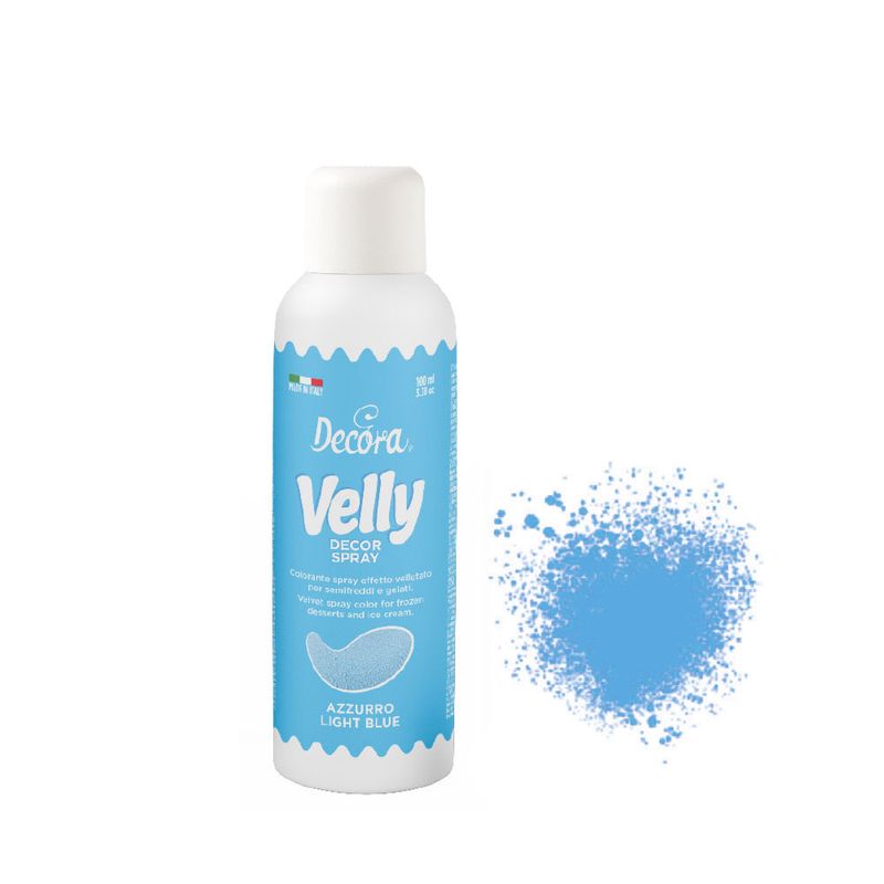 Colorante spray effetto velluto - azzurro 100 ml