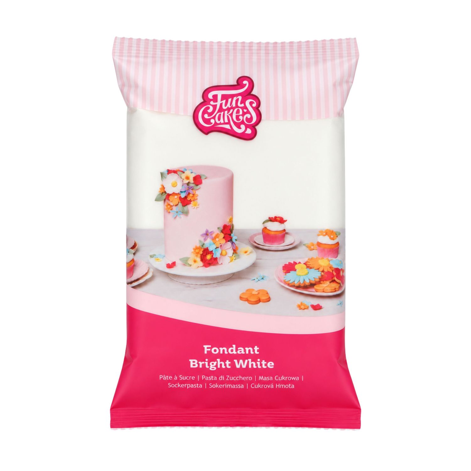 Pasta di zucchero Funcakes 1 Kg - bianco Pasta di zucchero Funcakes 1 Kg - bianco