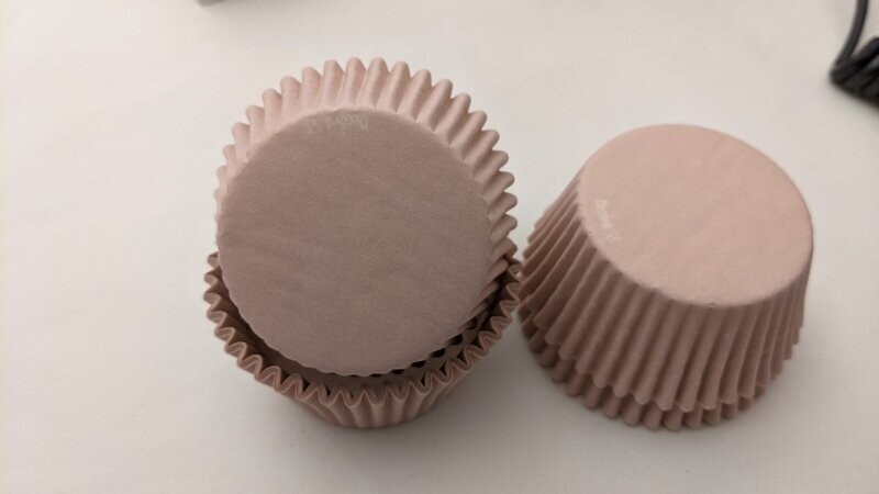 Pirottini mini muffin - Rosa carne