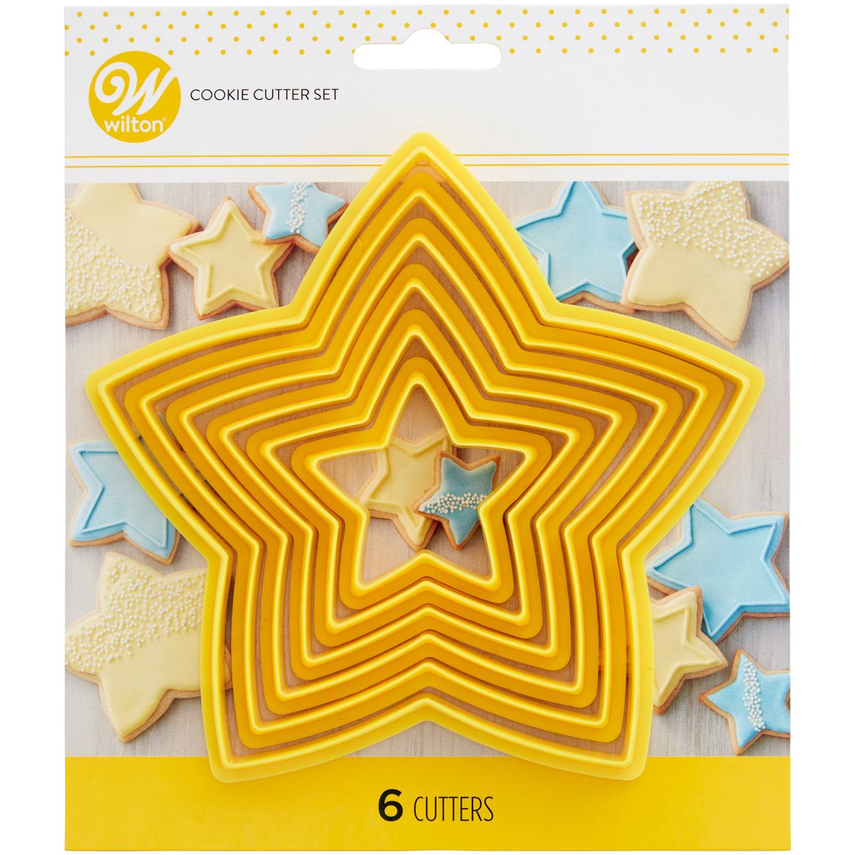 Set di tagliabiscotti - Stella gialla