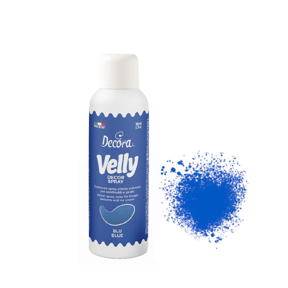 Colorante spray effetto velluto - blu 100 ml